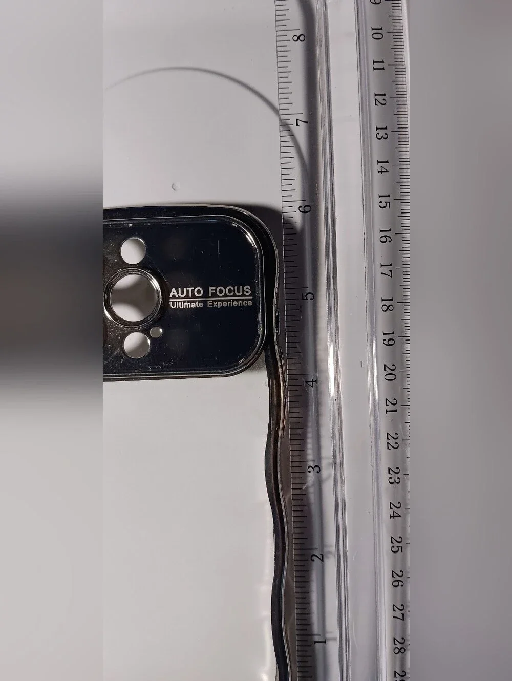 Clear iPhone Pattern Compatible with iPhone 13 Pro Max. Chrome  Transparent Soft